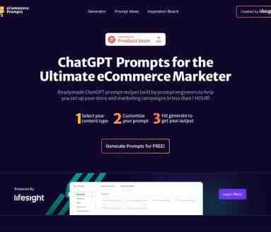 eCommerce ChatGPT Prompts