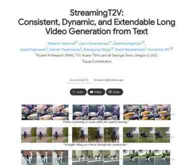 StreamingT2V