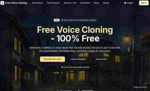 Free Voice Cloning